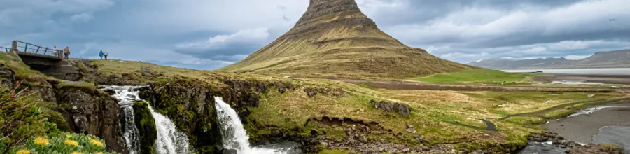 Fjellet Kirkjufell, fotografert av Lisbeth Johansson.