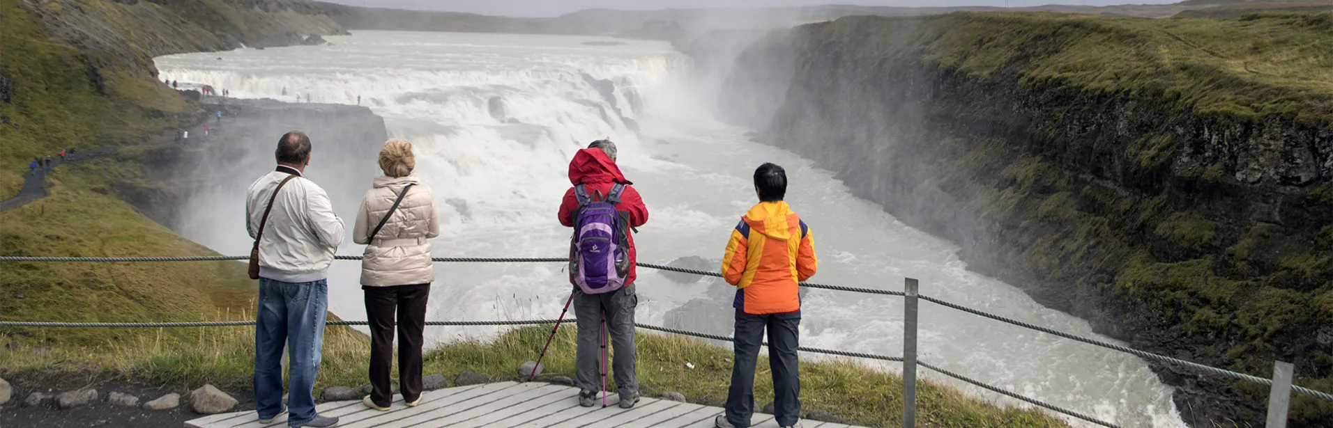 gyllene cirkeln, island, gullfoss