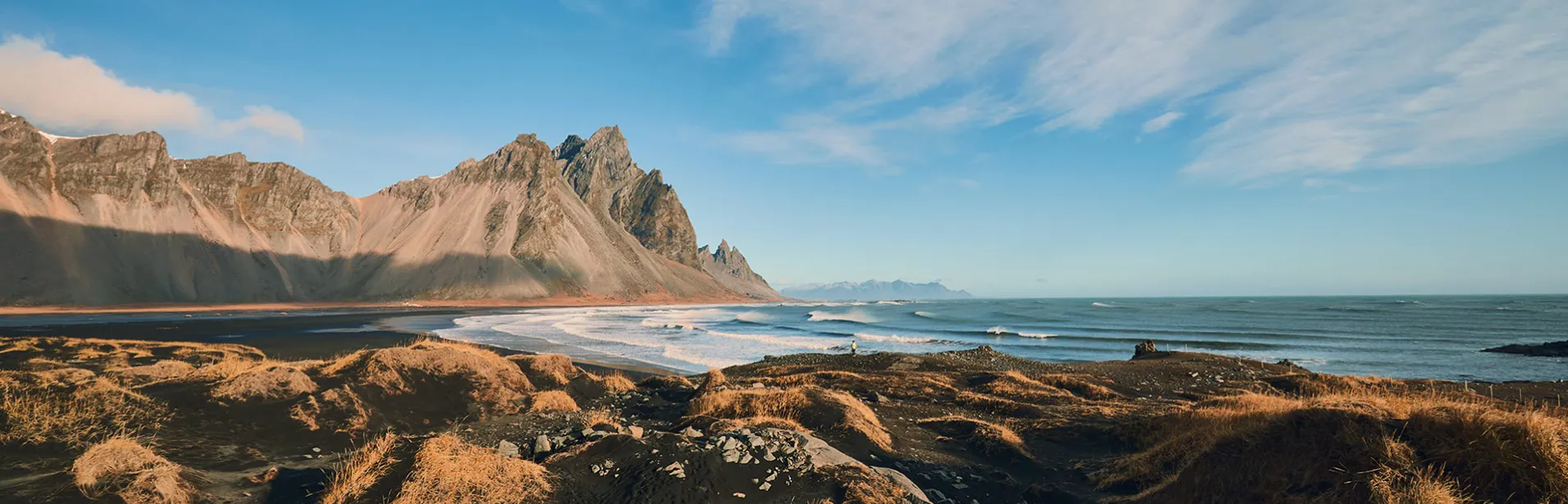 Vestrahorn vid Stokksnes, fotograferat av Claus Visby.