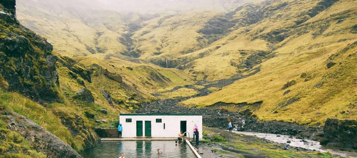 Iceland, nature, bath